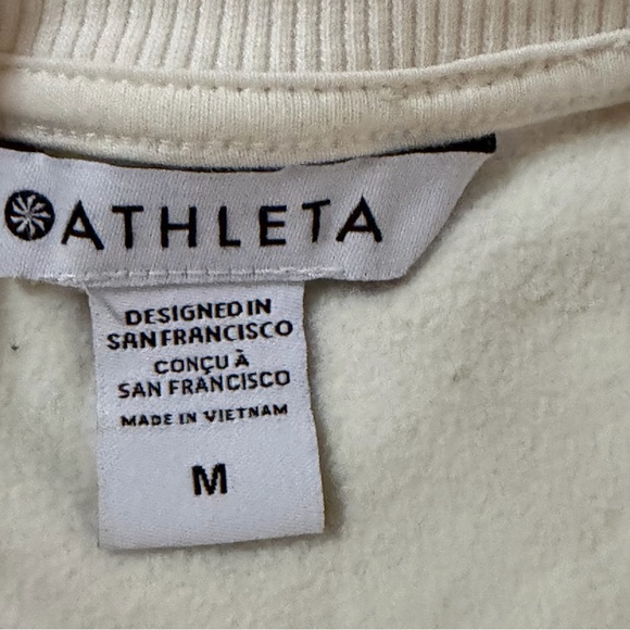 Athleta Cream Triumph Hybrid Crewneck - Picture 9 of 11